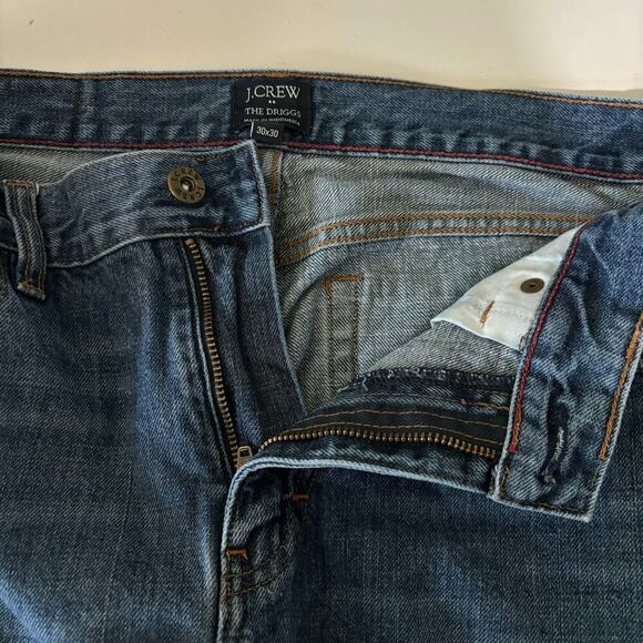 J. Crew The Driggs 100% Cotton Jeans Slim Leg Medium Wash Men's Size 30 x 30 - Picture 2 of 12